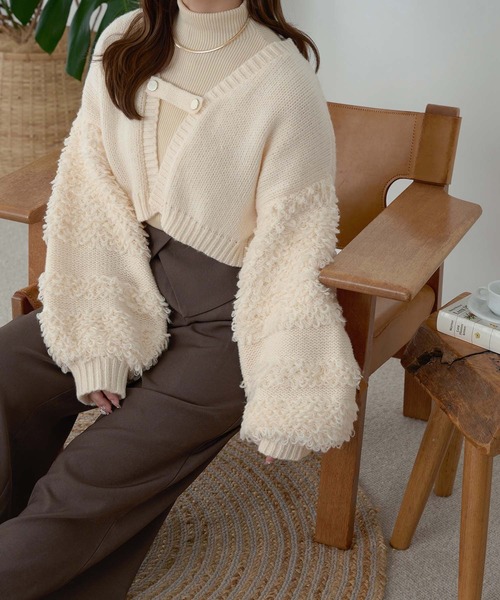 Ambre Neige(アンブルネージュ)の「waist design wide pants / ウエストデザインワイドパンツ(その他パンツ・レディース・ダークブラウン/ブラック/アイボリー・FREE)」の5枚目の写真