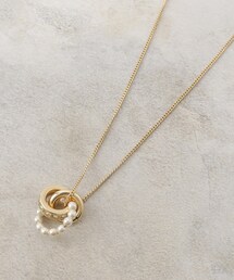 grove | パール調ビジューリングY字ネックレス(ネックレス)