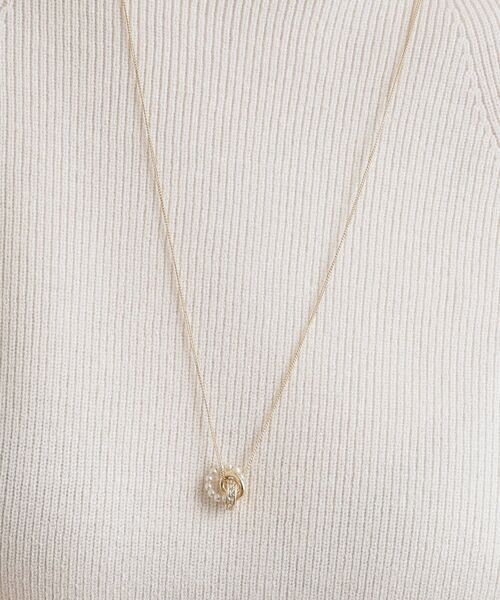 grove（グローブ）の「パール調ビジューリングY字ネックレス【入卒対応可】（ネックレス・レディース・シルバー/ピンクゴールド/ゴールド・00）」の7枚目の写真