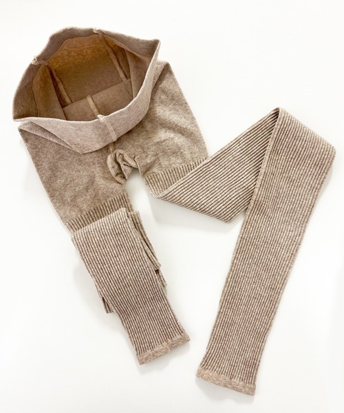 DiamondHearts（ダイヤモンドハーツ）の「リブ細身美脚レギンス（レギンス/スパッツ・レディース・ブラック/グレイッシュベージュ/グレー/ダークブラウン/ホワイト/ライトグレー/ダークグレー/ベージュ・FREE）」の16枚目の写真