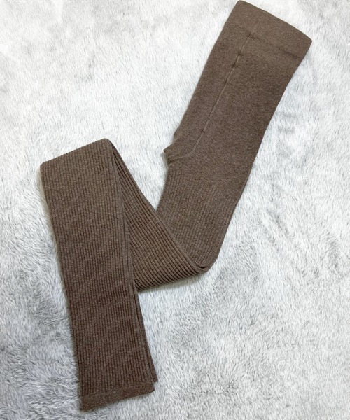 DiamondHearts（ダイヤモンドハーツ）の「リブ細身美脚レギンス（レギンス/スパッツ・レディース・ブラック/グレイッシュベージュ/グレー/ダークブラウン/ホワイト/ライトグレー/ダークグレー/ベージュ・FREE）」の19枚目の写真