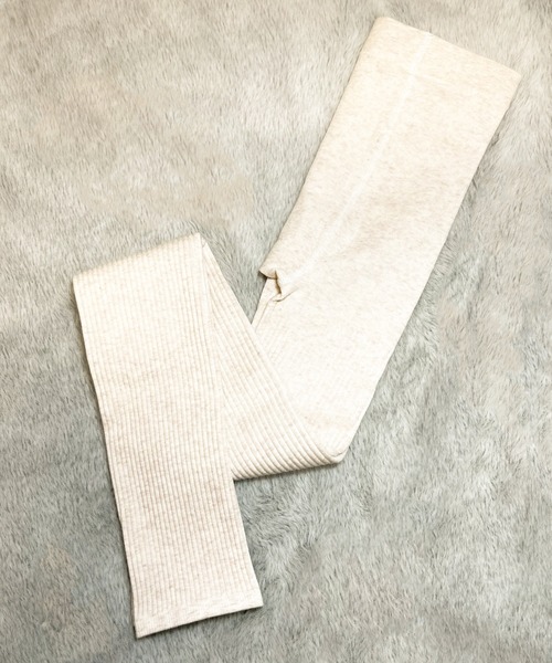 DiamondHearts（ダイヤモンドハーツ）の「リブ細身美脚レギンス（レギンス/スパッツ・レディース・ブラック/グレイッシュベージュ/グレー/ダークブラウン/ホワイト/ライトグレー/ダークグレー/ベージュ・FREE）」の12枚目の写真