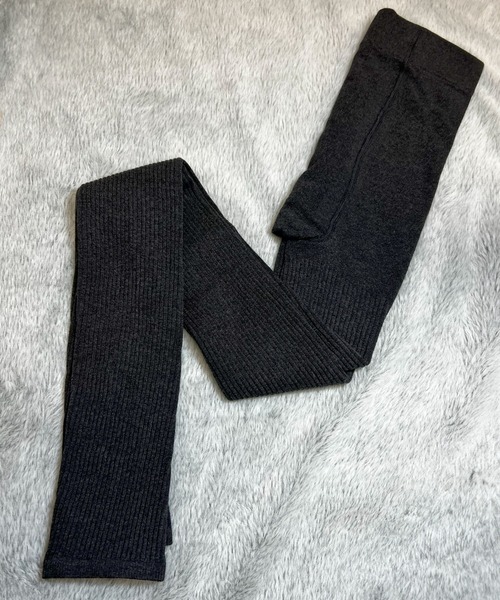 DiamondHearts（ダイヤモンドハーツ）の「リブ細身美脚レギンス（レギンス/スパッツ・レディース・ブラック/グレイッシュベージュ/グレー/ダークブラウン/ホワイト/ライトグレー/ダークグレー/ベージュ・FREE）」の22枚目の写真