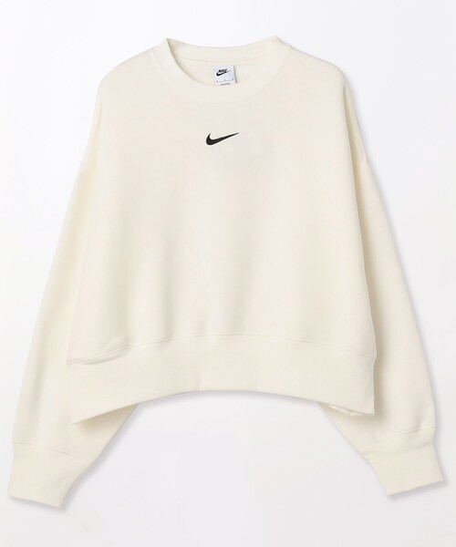 NIKE（ナイキ）の「限定展開 NIKE/ナイキ W NSW スタイル フリース ロングスリーブ クルー OOS（セットアップ対応）（スウェット・レディース・グリーン/ホワイト/ブラック・MEDIUM/LARGE）」の2枚目の写真