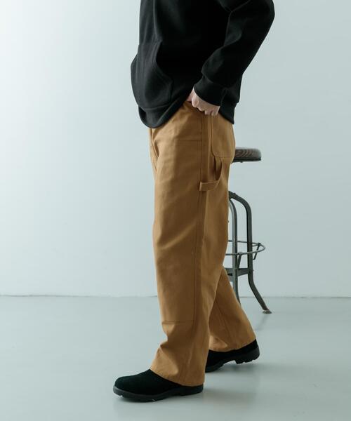 ITEMS URBANRESEARCH（アイテムズ アーバンリサーチ）の「DOUBLE KNEE ダック パンツ（その他パンツ・メンズ・ブラック/キャメル・MEDIUM/LARGE）」の12枚目の写真