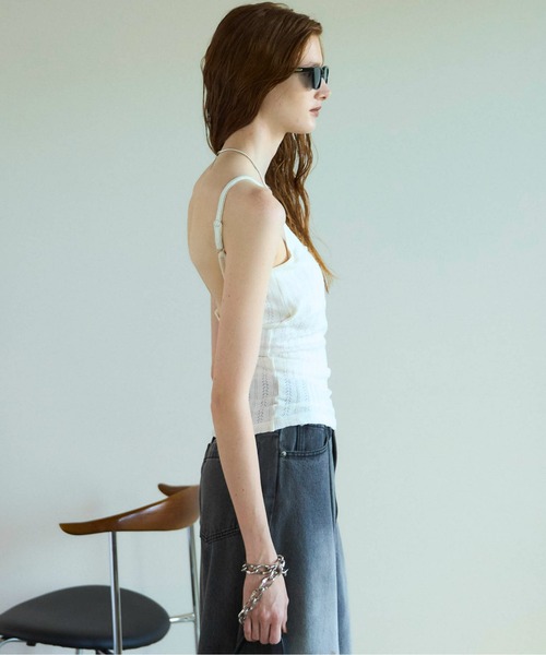 Cup In Jersey Lace Camisole/カップインジャージレースキャミソール