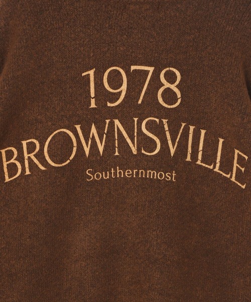 LEPSIM（レプシィム）の「5ゲージプリントロゴプルオーバー　250419（ニット/セーター・レディース・グレー/ブラウン/ネイビー・FREE）」の21枚目の写真