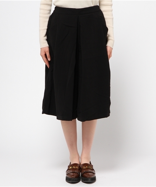 E hyphen world gallery（イーハイフンワールドギャラリー）の「・ジョーゼットタックワイドパンツ（その他パンツ・レディース・バーガンディー/キャメル/ブラック・FREE）」の8枚目の写真