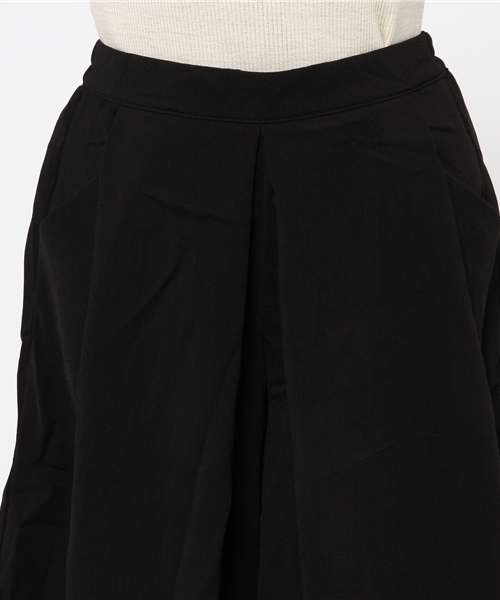 E hyphen world gallery（イーハイフンワールドギャラリー）の「・ジョーゼットタックワイドパンツ（その他パンツ・レディース・バーガンディー/キャメル/ブラック・FREE）」の11枚目の写真