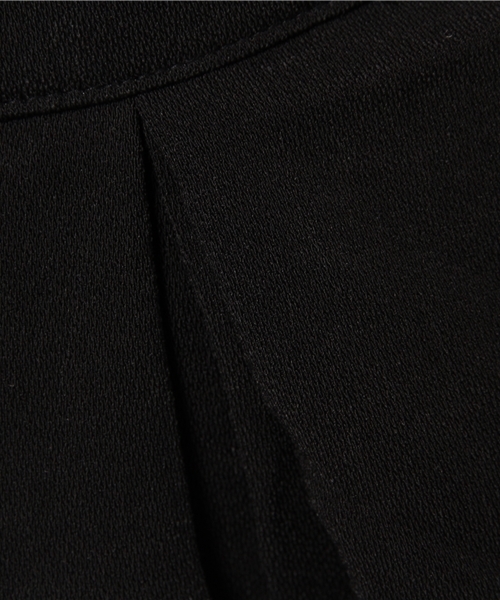 E hyphen world gallery（イーハイフンワールドギャラリー）の「・ジョーゼットタックワイドパンツ（その他パンツ・レディース・バーガンディー/キャメル/ブラック・FREE）」の7枚目の写真