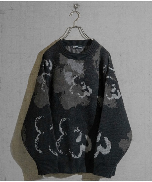 【セール】【a】 ダブルジャガード オーバーサイズ フラワーグラデーションニット（ニット/セーター）｜JOHN'S CLOSET（ジョンズクローゼット） dasbusinesshemd.com