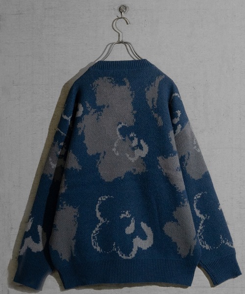 【セール】【a】 ダブルジャガード オーバーサイズ フラワーグラデーションニット（ニット/セーター）｜JOHN'S CLOSET（ジョンズクローゼット） dasbusinesshemd.com