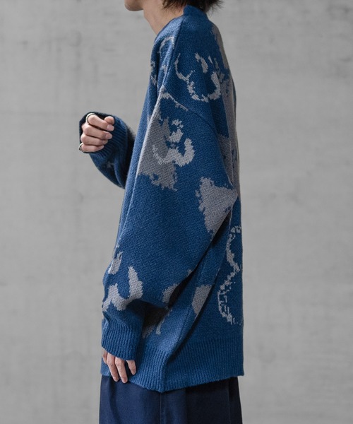 【セール】【a】 ダブルジャガード オーバーサイズ フラワーグラデーションニット（ニット/セーター）｜JOHN'S CLOSET（ジョンズクローゼット） dasbusinesshemd.com