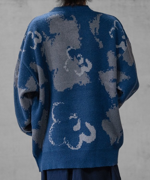 【セール】【a】 ダブルジャガード オーバーサイズ フラワーグラデーションニット（ニット/セーター）｜JOHN'S CLOSET（ジョンズクローゼット） dasbusinesshemd.com