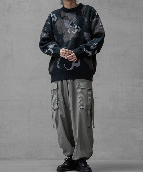 【セール】【a】 ダブルジャガード オーバーサイズ フラワーグラデーションニット（ニット/セーター）｜JOHN'S CLOSET（ジョンズクローゼット） dasbusinesshemd.com