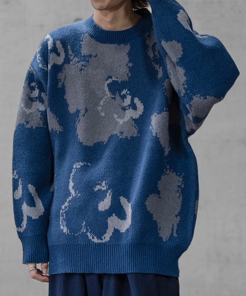 【セール】【a】 ダブルジャガード オーバーサイズ フラワーグラデーションニット（ニット/セーター）｜JOHN'S CLOSET（ジョンズクローゼット） dasbusinesshemd.com