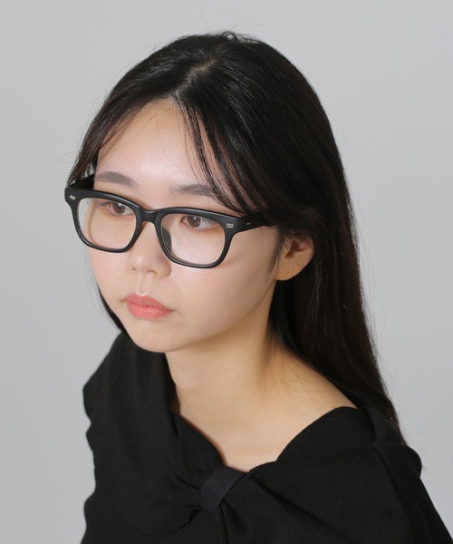 LINFA (リンファ)の「太めフレーム ウェリントン伊達メガネ(メガネ・レディース・ブラウン/ブラック/レオパード・FREE)」の1枚目の写真