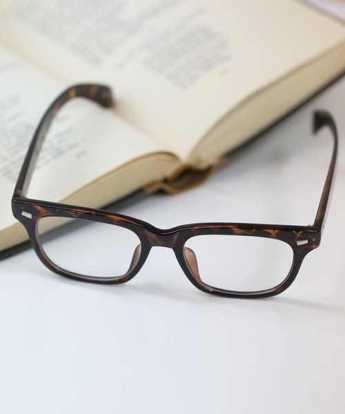 LINFA (リンファ)の「太めフレーム ウェリントン伊達メガネ(メガネ・レディース・ブラウン/ブラック/レオパード・FREE)」の12枚目の写真
