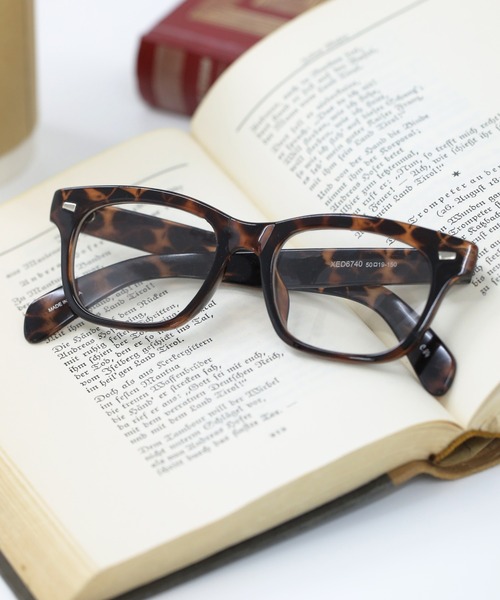 LINFA (リンファ)の「太めフレーム ウェリントン伊達メガネ(メガネ・レディース・ブラウン/ブラック/レオパード・FREE)」の13枚目の写真