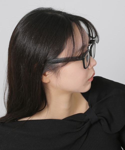 LINFA (リンファ)の「太めフレーム ウェリントン伊達メガネ(メガネ・レディース・ブラウン/ブラック/レオパード・FREE)」の16枚目の写真