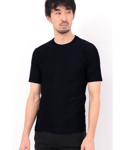 HIGH STREET∴バイヤスタック半袖クルーネックカットソー セール】HIGH STREET∴バイヤスタック半袖クルーネック