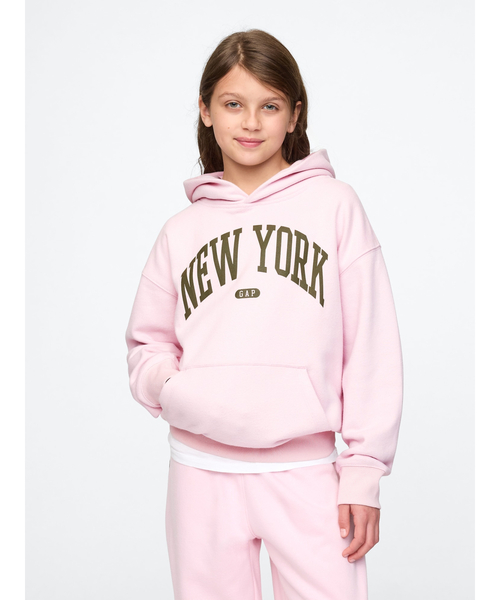 GAP(ギャップ)の「ビンテージソフト リラックスパーカー (キッズ)(パーカー・キッズ・ピンク/ネイビー/イエロー/パープル/ブルー/グレー/オレンジ・160cm/120cm/110cm/140cm/130cm/150cm)」の6枚目の写真