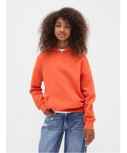 GAP(ギャップ)の「ビンテージソフト リラックスパーカー (キッズ)(パーカー・キッズ・ピンク/ネイビー/イエロー/パープル/ブルー/グレー/オレンジ・160cm/120cm/110cm/140cm/130cm/150cm)」の9枚目の写真