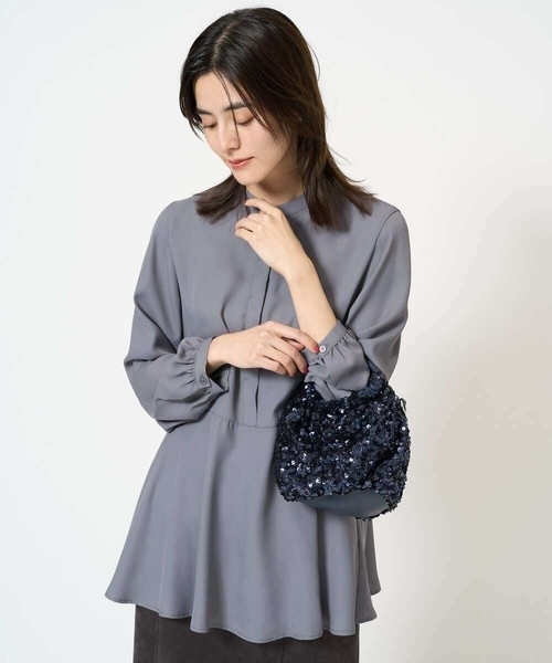 a.v.v（アーヴェヴェ）の「スパンコールバッグ（トートバッグ・レディース・ブラック/ネイビー/ホワイト・38）」の15枚目の写真