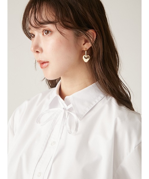 LILY BROWN(リリーブラウン)の「ハートピアス(ピアス(両耳用)・レディース・シルバー/ゴールド・FREE)」の7枚目の写真