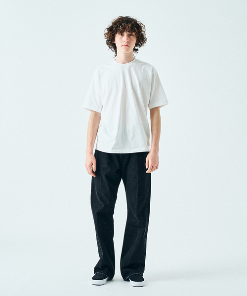 HANES（ヘインズ）の「”2枚セット” HANES  / ヘインズ417別注 New USコットンクルーネックTシャツ（Tシャツ/カットソー・メンズ・ホワイト/ブラック・MEDIUM/LARGE/X-LARGE/SMALL）」の8枚目の写真