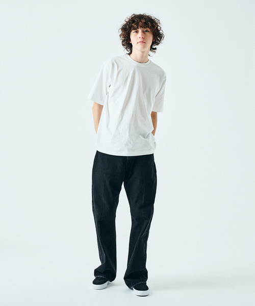 HANES（ヘインズ）の「”2枚セット” HANES  / ヘインズ417別注 New USコットンクルーネックTシャツ（Tシャツ/カットソー・メンズ・ホワイト/ブラック・MEDIUM/LARGE/X-LARGE/SMALL）」の10枚目の写真