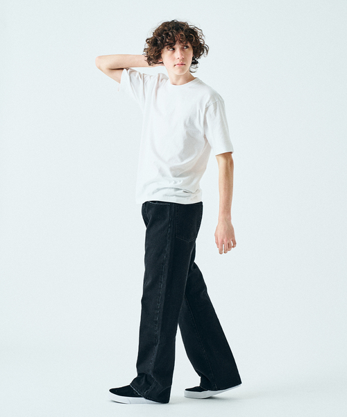 HANES（ヘインズ）の「”2枚セット” HANES  / ヘインズ417別注 New USコットンクルーネックTシャツ（Tシャツ/カットソー・メンズ・ホワイト/ブラック・MEDIUM/LARGE/X-LARGE/SMALL）」の11枚目の写真