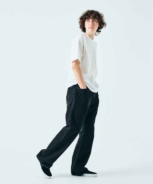HANES（ヘインズ）の「”2枚セット” HANES  / ヘインズ417別注 New USコットンクルーネックTシャツ（Tシャツ/カットソー・メンズ・ホワイト/ブラック・MEDIUM/LARGE/X-LARGE/SMALL）」の13枚目の写真