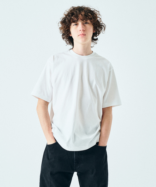 HANES（ヘインズ）の「”2枚セット” HANES  / ヘインズ417別注 New USコットンクルーネックTシャツ（Tシャツ/カットソー・メンズ・ホワイト/ブラック・MEDIUM/LARGE/X-LARGE/SMALL）」の14枚目の写真