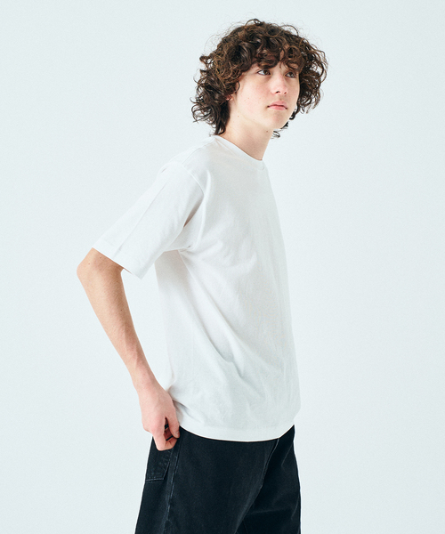 HANES（ヘインズ）の「”2枚セット” HANES  / ヘインズ417別注 New USコットンクルーネックTシャツ（Tシャツ/カットソー・メンズ・ホワイト/ブラック・MEDIUM/LARGE/X-LARGE/SMALL）」の17枚目の写真