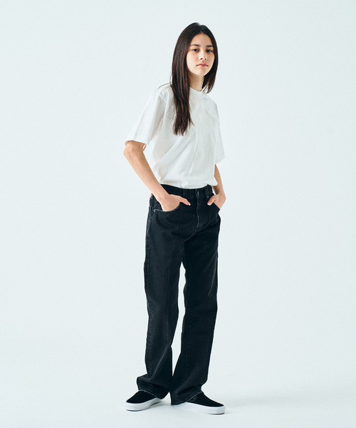 HANES（ヘインズ）の「”2枚セット” HANES  / ヘインズ417別注 New USコットンクルーネックTシャツ（Tシャツ/カットソー・メンズ・ホワイト/ブラック・MEDIUM/LARGE/X-LARGE/SMALL）」の19枚目の写真