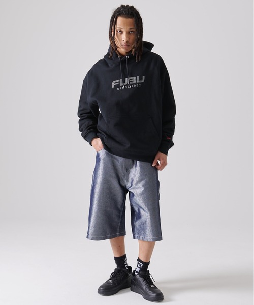 FUBU( フブ)の「FUBU フブ BIG ブランド ロゴ 刺繍 長袖 プルオーバー スウェット パーカー(パーカー・メンズ・アッシュグレー/ブラック・XXL/XL/L/M)」の10枚目の写真