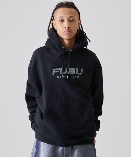 FUBU( フブ)の「FUBU フブ BIG ブランド ロゴ 刺繍 長袖 プルオーバー スウェット パーカー(パーカー・メンズ・アッシュグレー/ブラック・XXL/XL/L/M)」の7枚目の写真