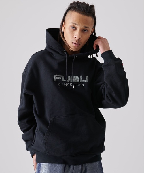 FUBU( フブ)の「FUBU フブ BIG ブランド ロゴ 刺繍 長袖 プルオーバー スウェット パーカー(パーカー・メンズ・アッシュグレー/ブラック・XXL/XL/L/M)」の6枚目の写真