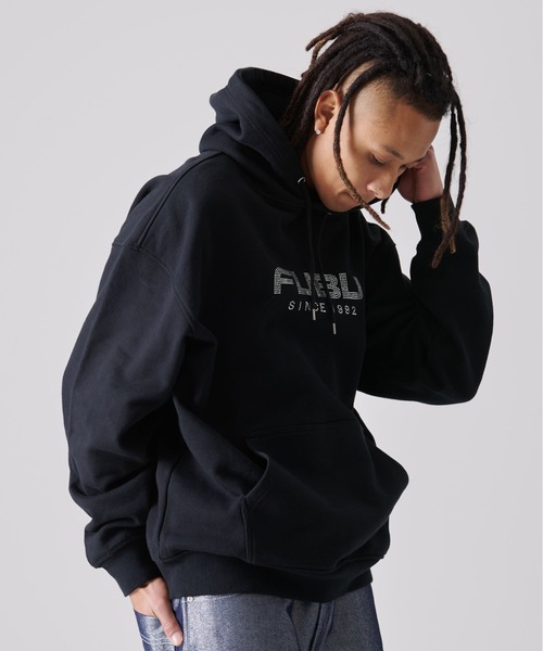 FUBU( フブ)の「FUBU フブ BIG ブランド ロゴ 刺繍 長袖 プルオーバー スウェット パーカー(パーカー・メンズ・アッシュグレー/ブラック・XXL/XL/L/M)」の5枚目の写真