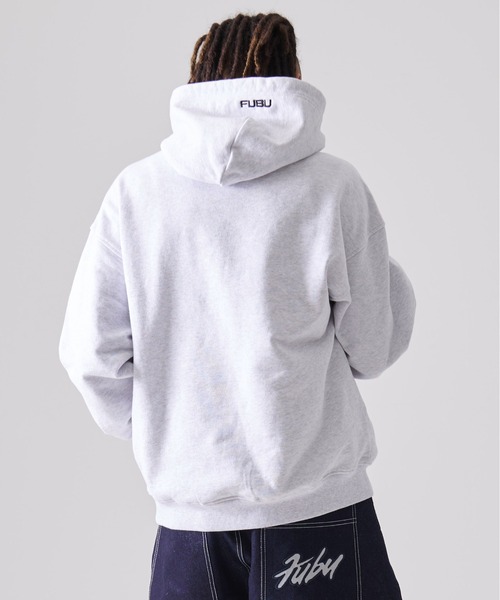FUBU( フブ)の「FUBU フブ BIG ブランド ロゴ 刺繍 長袖 プルオーバー スウェット パーカー(パーカー・メンズ・アッシュグレー/ブラック・XXL/XL/L/M)」の17枚目の写真