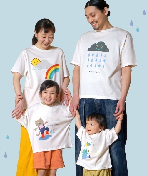 tupera tupera × 10mois(ディモワ)】tupera tupera 親子Tシャツ(キッズ