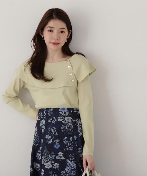 PROPORTION BODY DRESSING（プロポーションボディドレッシング）の「ケープ風ニット / 1215170207（ニット/セーター・レディース・ホワイト系その他/ライトグリーン/ベージュ・FREE）」の12枚目の写真