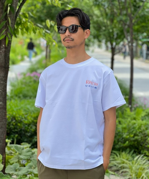 Rivvia PROJECTS（リヴィアプロジェクツ）の「【Rivvia PROJECTS】 REPLAY T-SHIRT（Tシャツ/カットソー・メンズ・ホワイト/ブラック・LARGE/MEDIUM）」の2枚目の写真