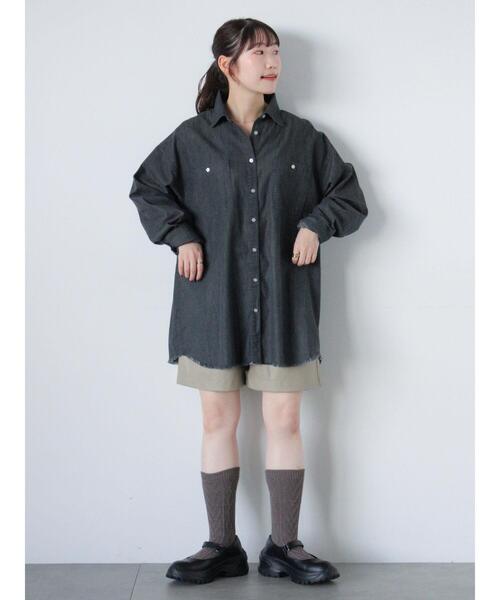 ehka sopo（エヘカソポ）の「エコレザーハーフパンツ（その他パンツ・レディース・ベージュ/ブラウン/ブラック・F）」の22枚目の写真