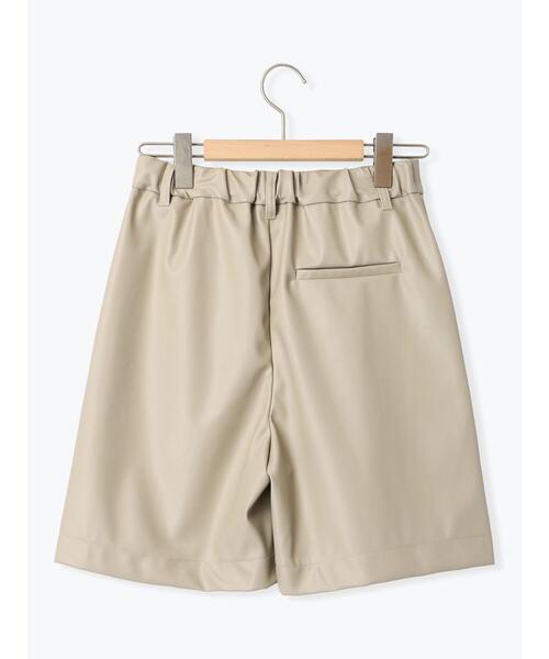 ehka sopo（エヘカソポ）の「エコレザーハーフパンツ（その他パンツ・レディース・ベージュ/ブラウン/ブラック・F）」の14枚目の写真