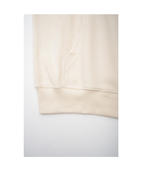 SPLR(エス・ピー・エル・アール)の「フーディー|Waffle Zip Hoodie|SPLR(パーカー・メンズ・ブラック/ベージュ・M/L/XL)」の14枚目の写真