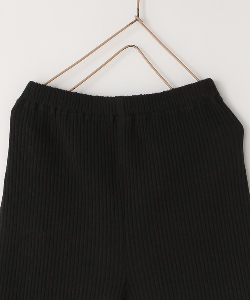 LOWRYS FARM（ローリーズファーム）の「カットリブフレアパンツ　321066（その他パンツ・キッズ・パープル/グレー/ブラック・110cm/120cm/130cm/140cm/150cm）」の4枚目の写真