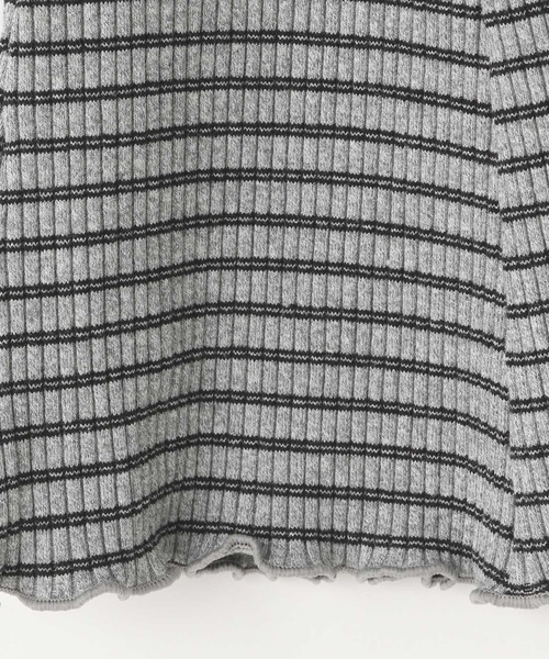 LOWRYS FARM（ローリーズファーム）の「カットリブフレアパンツ　321066（その他パンツ・キッズ・パープル/グレー/ブラック・110cm/120cm/130cm/140cm/150cm）」の10枚目の写真