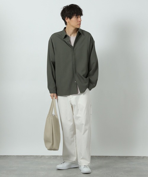 LAKOLE(ラコレ)の「ステッチラインストレートパンツ / 289299(その他パンツ・メンズ・ホワイト/ブラック/カーキ・MEDIUM/LARGE)」の5枚目の写真